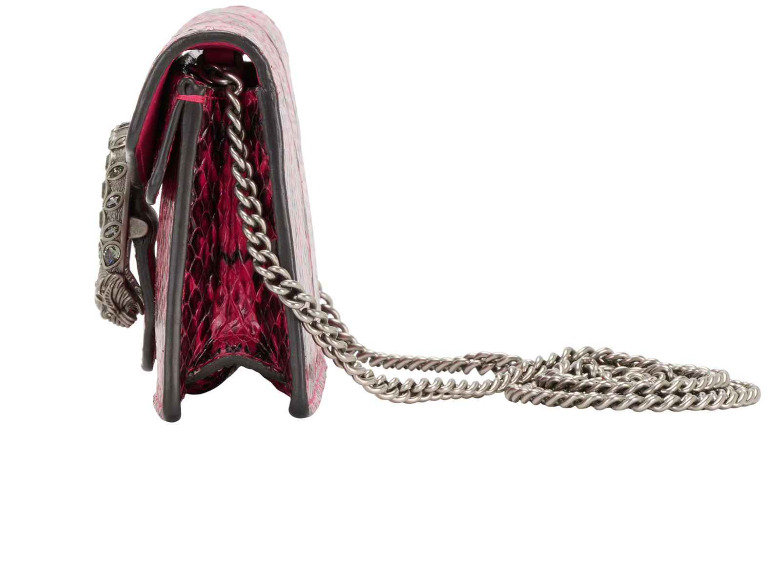 Super Mini Dionysus, &pound;495, Handbags, Pink, Snake, Bottom view